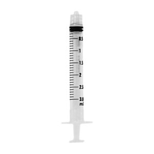 BD Plastipak Polypropylene Disposable Syringe Luer-Lok Concentric Tip Sterile 309658 3mL